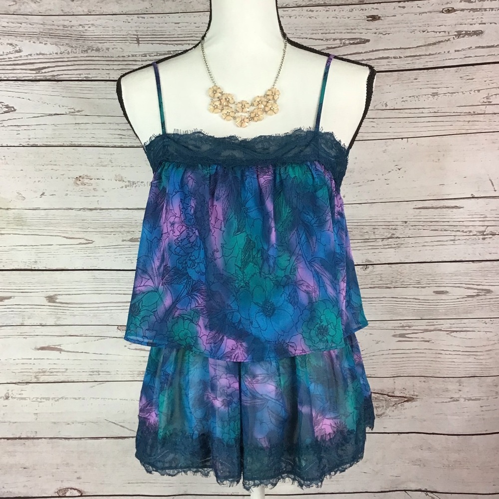 I LOVE H81 Tiered Blouse Small